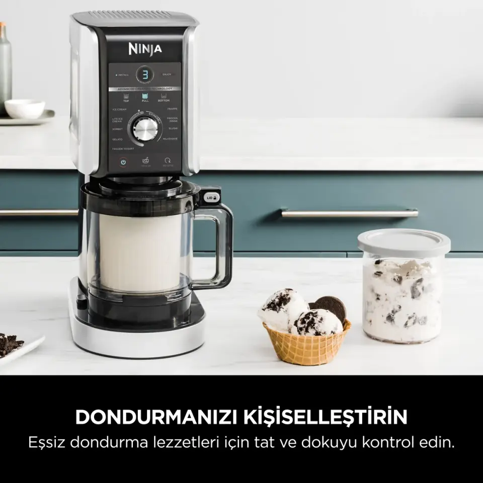 Ninja CREAMi Deluxe 10-in-1 Dondurma ve Frozen Makinesi