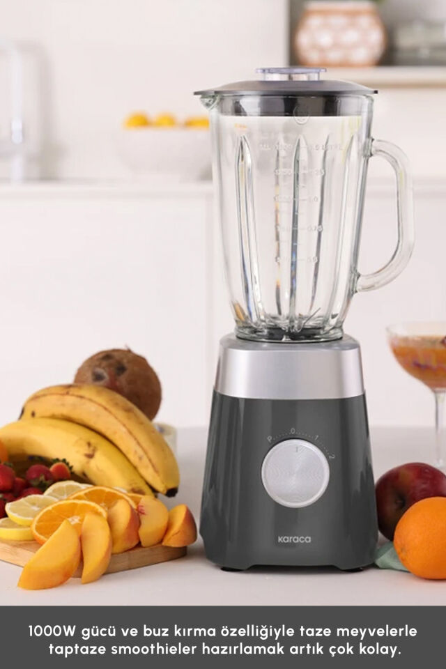 Multiblend Smoothie Blender Gri 1000w Gri