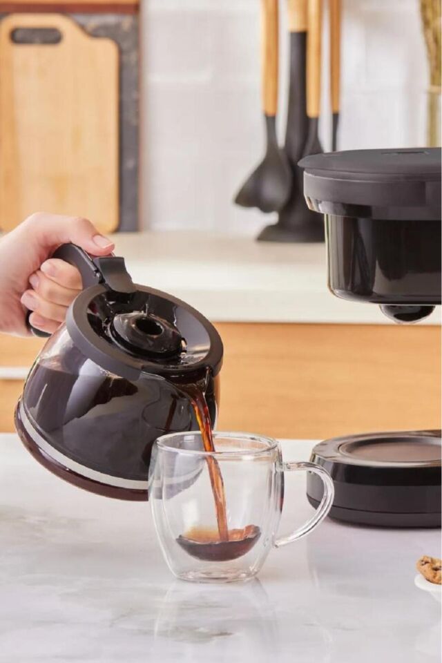 Hatır Plus Mod 5 In 1 Konuşan Kahve Ve Çay Makinesi Black Chrome Siyah-Bakır