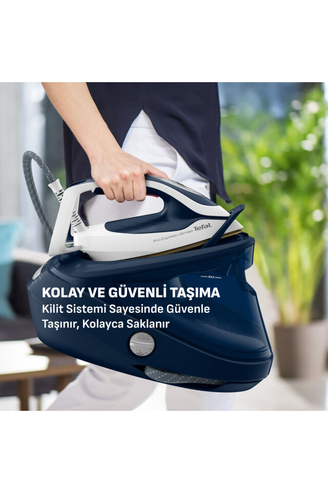 GV9720 Pro Express Ultimate II 170 gr Sürekli ve 590 gr Şok Buharlı 3000 Watt Buhar Kazanlı Ütü Mavi