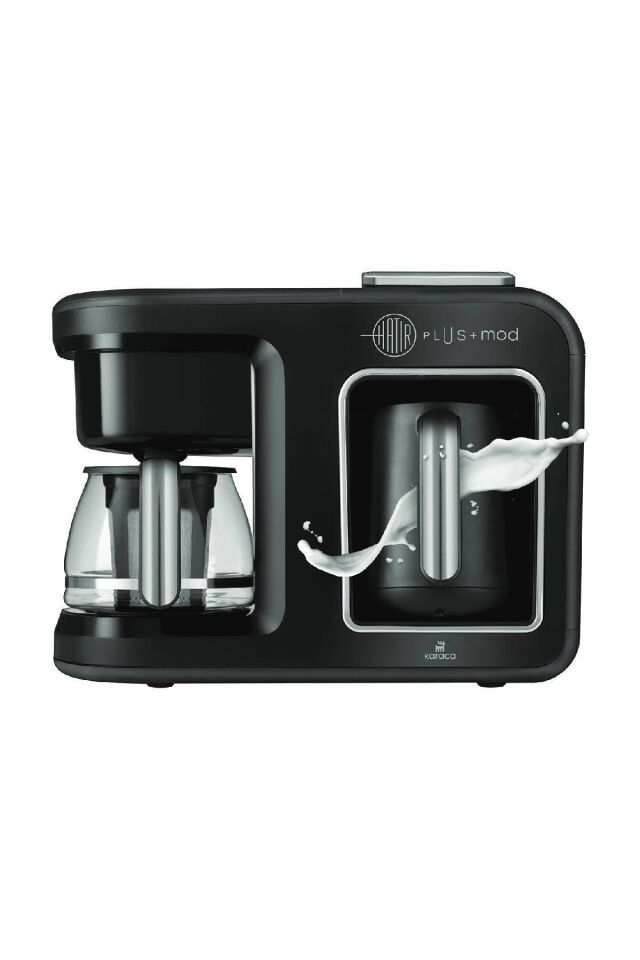 Hatır Plus Mod 5 In 1 Konuşan Kahve Ve Çay Makinesi Black Chrome
