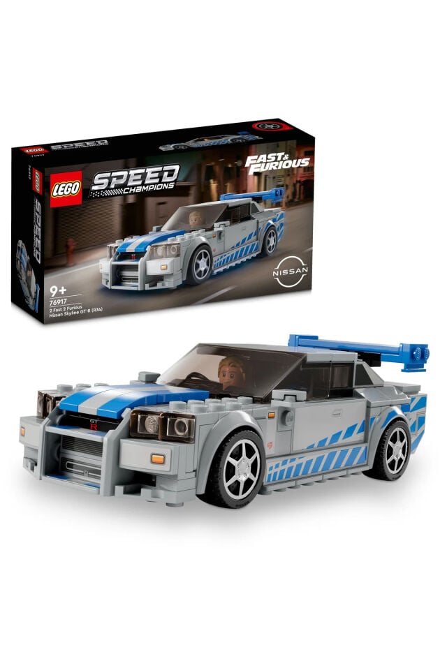 ® Speed Champions Daha Hızlı Daha Öfkeli Nissan Skyline GT-R (R34) 76917 (319 Parça)