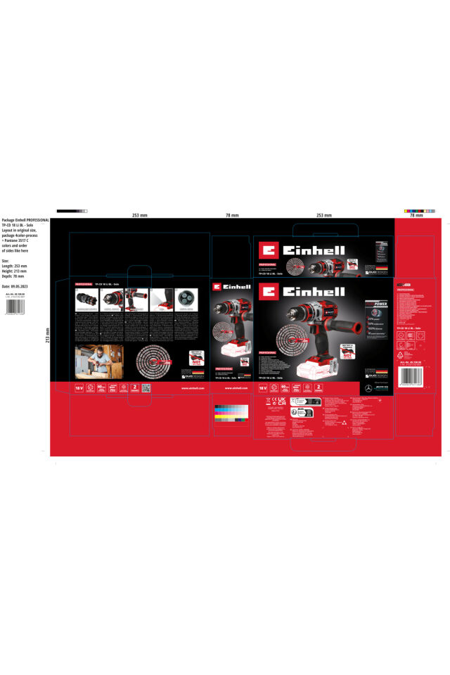 Professional Akülü Vidalama TP-CD 18 Li BL-Solo 4513850 | akü hariç
