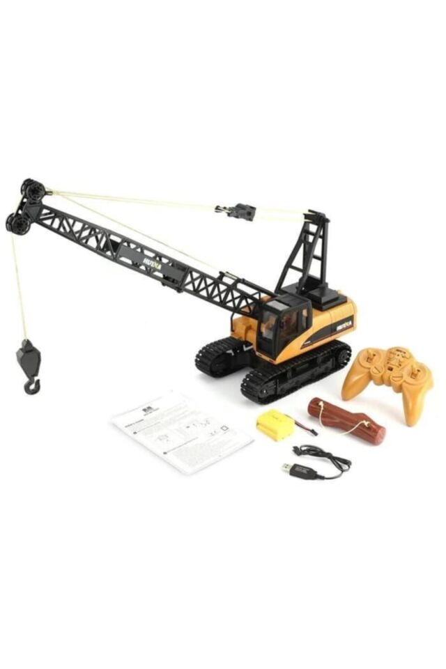 67cm 1/14 Yüksek Kalite Rc Model Ekskavatör Paletli Vinç Uzaktan Kumandalı Iş Makinası 1572