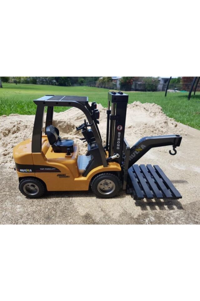 1/10 Yüksek Kalite Rc Model Forklift Uzaktan Kumandalı Metal Iş Makinası - 2.4g 8 Kanal